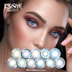 China KSSEYE Yearly Solid Natural Color Contact Lens 8.5mm Pink Purple Red on sale