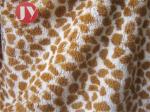 100% polyester Giraffe Printed Polyester Plush Fabric , Polyester Plush Fabric