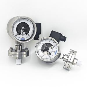 PGT23.100 Stainless Steel Manometer Diaphragm Seal Pressure Gauge With 1.0%FS
