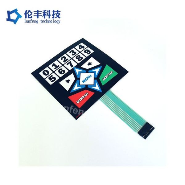 Actuation Force 160180g Flat Membrane Keyboard Supporting Temperature Range 20C