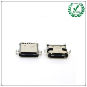 Cheap USB-31S-F-04B 3.5A Current 24P USB 3.1 Type-C Female Receptacle Socket Right Angle PCB SMT Dual Row Tab Type C Female for sale