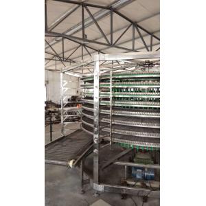 Factory Stainless Steel Vertical Screw Conveyor Bread Cooling Spiral Tower