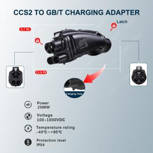 Id6 Ccs2 to Gbt Adapter Evse Charging Connector Ev Dc Charger Ccs2 to Gbt