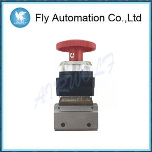 Aluminium Alloy Valve MSV86321EB MSV86321PB 1/8  Red And Green Palm Button Stop Cock Mechanical Valve
