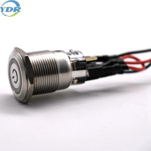 YDR Waterproof Metal button Switch And Outlet Wiring 200mm Length
