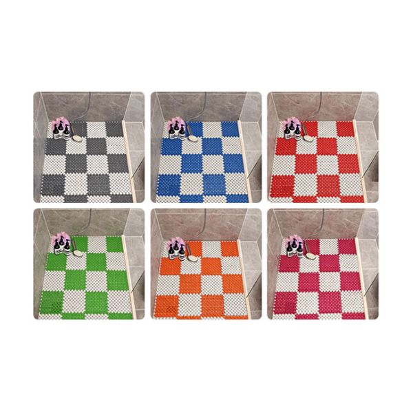 Non Slip Swimming Pool Surround Matting 200MM Square Shower Bathtub Mat