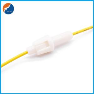 22AWG 20 Gauge Yellow Wire Leads Bayonet Type 5.2X20 5x20mm In-Line Fuseholder