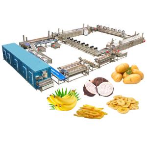 SUS304 Material Fully Automatic Lays Potato Chips Making Machine For Snack