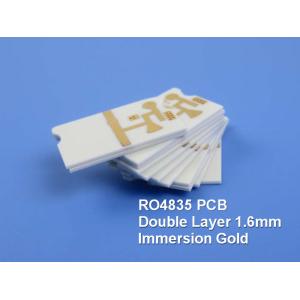 Cheap RO4835 High-Frequency PCBs with white silk screen,no soldermask, ENIG for Automotive Radar and Sensors for sale