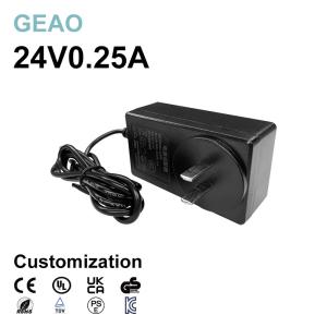 24V 0.25A Wall Mount Power Adapters For Hot Selling Hair Trimmer Thermal Print