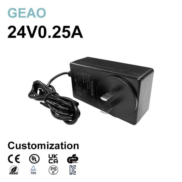 24V 0.25A Wall Mount Power Adapters For Hot Selling Hair Trimmer Thermal Print