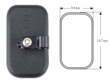 Quality ISO9001 JAC Chinese Truck Parts 167x 94MM Backup Mirror For Trucks wholesale