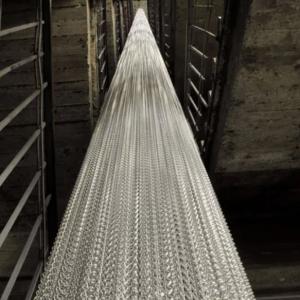 Semi Private Rectangular Aluminium Chain Door Fly Screen Curtain For Doorways