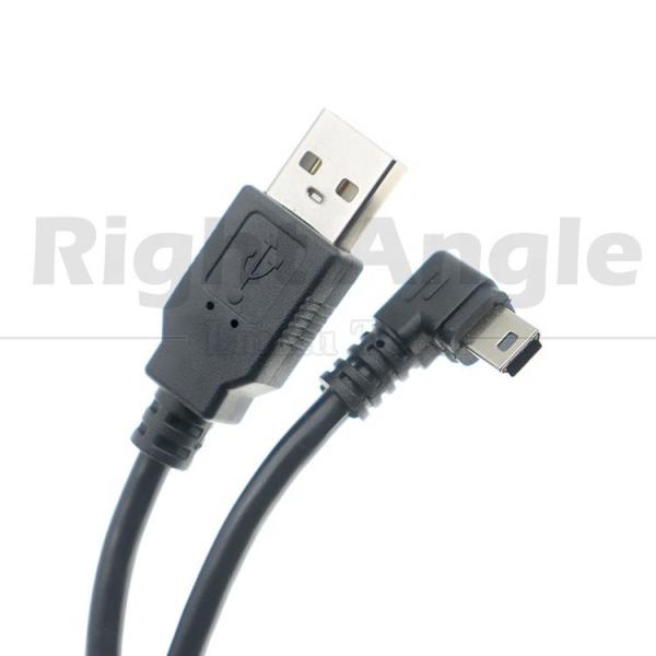 Quality Customized 1m 2m 3m 90 Degree Up Down Left Right Angle Data Charging USB A Male to Mini 5pin USB Extension Cable for Camera wholesale