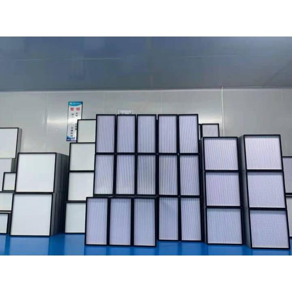 Portable 0.3 Micron H13 14 HEPA Air Filter With 99.99% Efficiency Aluminum Or Galvanized Frame For FFU