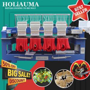 China 1504H - HOLiAUMA 4 heads 15 needles computerized embroidery machine 1200spm cap t-shirt flat 3d logo embroidery machine on sale