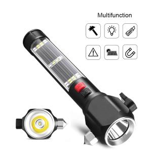 Rechargeable USB Multi-functional Flashlight with Camping Emergency Car Safety