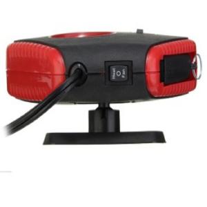 2 In 1 Auto Fan Heater With Light , Red Handheld Rechargeable Car Heater