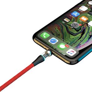 3A 5A 3 In 1 Braided Charging Cable LED Magnetic USB Type C Fast Charging