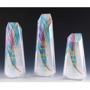 Multi Color Crystal Resin Trophy Clear And Wear Resistant