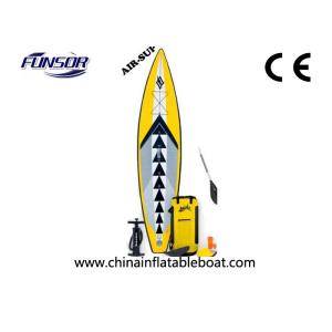 Portable Inflatable Racing Touring board For Single Person 3 x 0.72m yellow