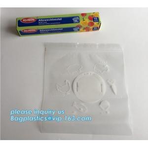 packing clear bag LDPE transparent custom printed zipper bags plastic k bag,