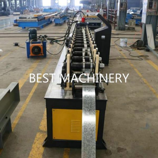 Light Steel Profile C U T Stud And Track Roll Forming Machine Hydraulic Punching