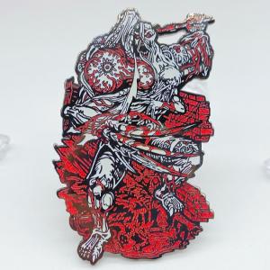 Personalized Red Custom Enamel Lapel Pins No Minimum Zinc Metal Custom Metal