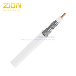 China 14 AWG CCS Conductor RG11 Coaxial Cable Quad Shield with CMR Rated PVC Jacket on sale