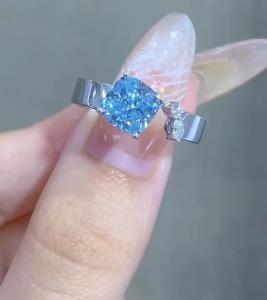 China cushion Cut Engagement Ring lab diamond jewelry loose lab made diamonds jewelry diamond on sale