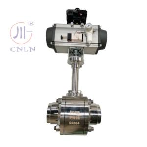 China Stainless Steel CDQ661F Cryogenic Pneumatic Ball Valve For LNG/LOX/LN2/LAR/LCO2 on sale