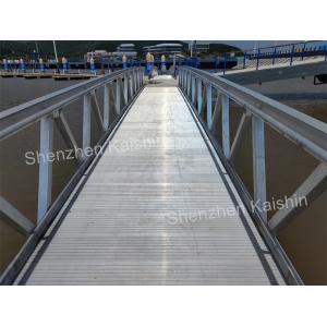Durable Marina Floating Aluminum Gangways 300kgs/sqm Loading Capacity