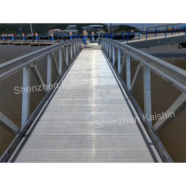 Quality Durable Marina Floating Aluminum Gangways 300kgs/sqm Loading Capacity wholesale