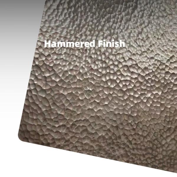 Custom Designs DIY Textured Hammered Metal Sheet Handcrafted Hammered Stainless