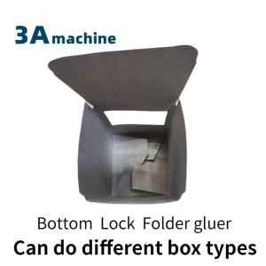 CQT900YG-2 Pre-Folded Pre-Folding Bottom Lock Box Pasting Machine for Different