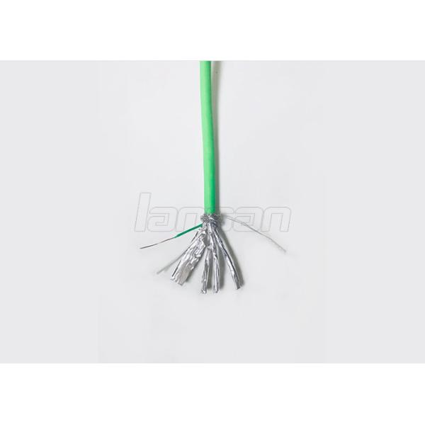 100% Bare Copper Cat 7 Lan Cable PVC Jacket Pass Fluke HDPE Insulation