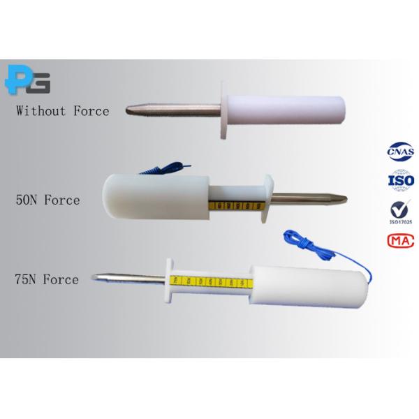 Quality IEC61032 Rigid Finger Test Probe 11 Customized Insulating Material With 50N/75N Force wholesale