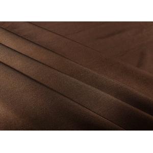 200GSM 85% Polyester Knitting Fabric Elasticity For Underwear Elegant Brown
