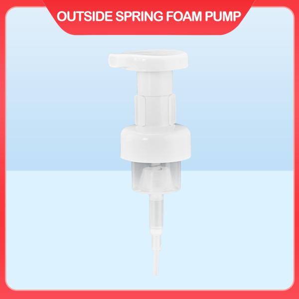 White Plastic Head Foam Dispensing Pump For Industrial Needs