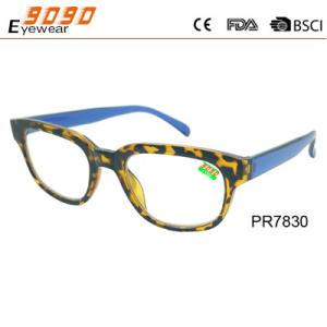 New style fashion competitive price Color plastic reading glasses, plastic hinge