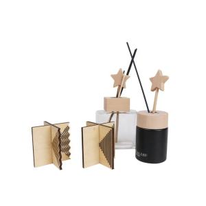 Non Spill Wooden Reed Diffuser Cap Perfume Lid Perfume Wooden Caps Mason Jar