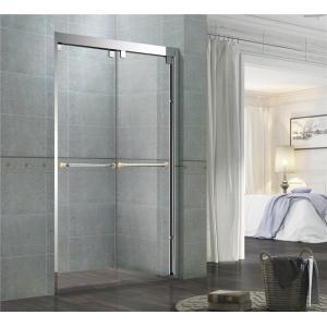 China Chromed Finished Stainless Steel Shower Enclosures Double Sliding With Frames and Accessories on sale