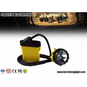 25000lux Rechargeable LED Headlamp with Cable , Explosion Proof Miners Light for