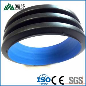 Cheap Customized HDPE Double Wall Corrugated Drainage Pipe Plastic Anti Aging for sale