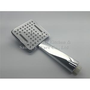 Chrome plating two fuctions shower head hand shower set square overhead shower