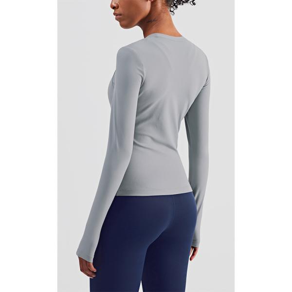 Wholesale Horse Riding Tops / Ladies Long Sleeve Base Layer With Thumb Cuff