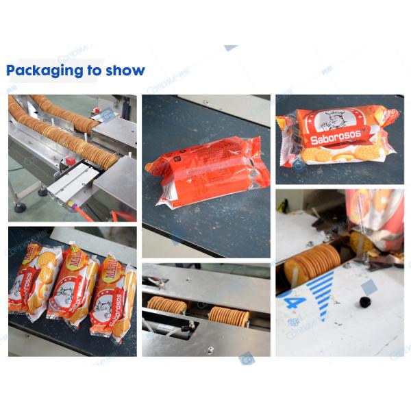 Two Lane Biscuit Sandwich Machine With Trayless On Edge Packing Machine