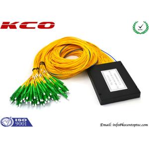 1x64 ABS Fiber Optic Splitter LC APC / SC APC 1*64 PLC Splitter For Passive