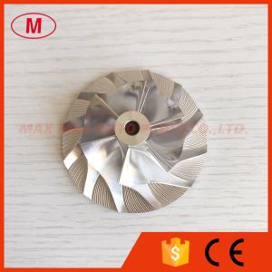 TF035 6+6 blades 38.00/59.00mm Turbo milling/aluminum 2618/billet compressor wheel for 49135-05671/320D Upgrade
