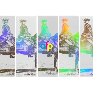 Direct Stamping Process Gradient Effect Cold Stamping For Commercial Printings